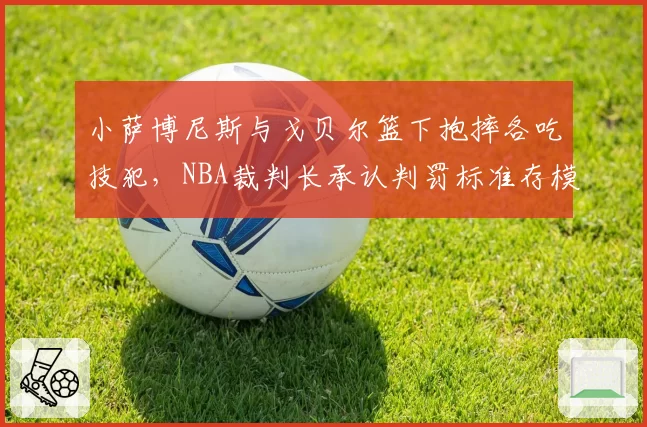 小萨博尼斯与戈贝尔篮下抱摔各吃技犯,NBA裁判长承认判罚标准存模糊地带